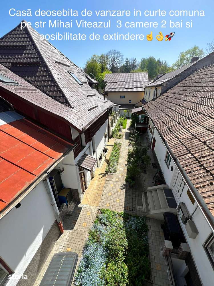 Casă Centrală 125mp + 124mp amenajabil str Mihai V colț cu str Verii-17