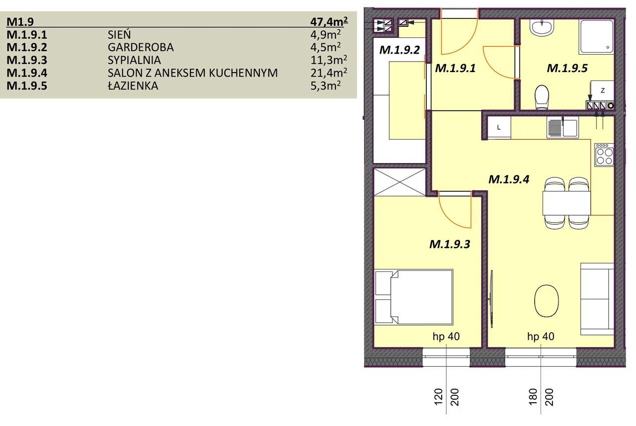 47 m² komfortu w nowoczesnym budynku z windą-8