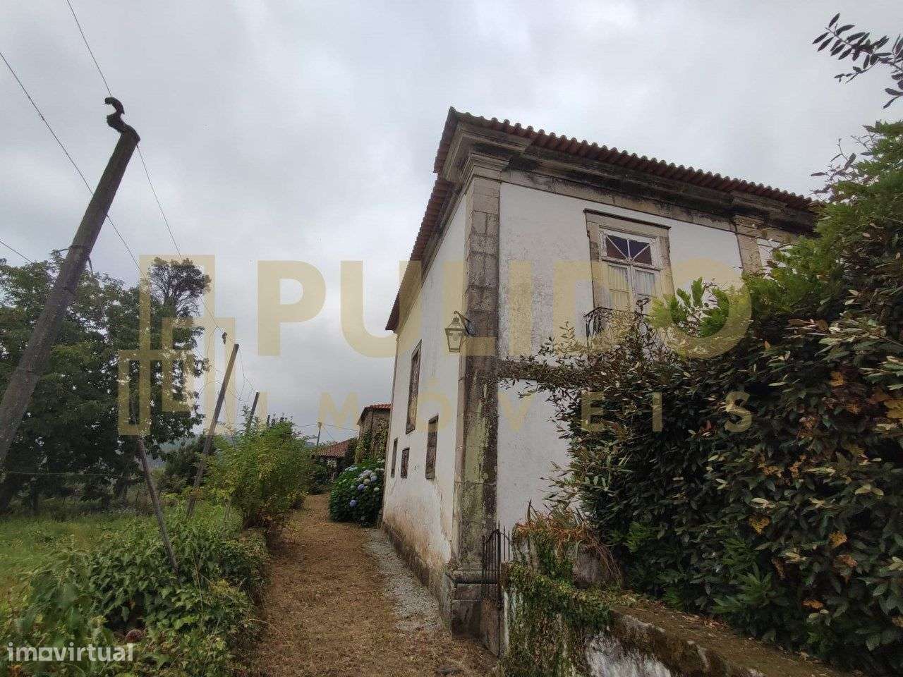 Solar em bom estado de conservação com jardim de japoneiras (camélias)-10