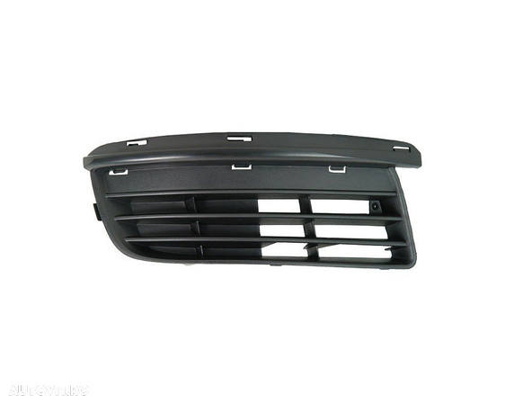 Grila bara fata VW Jetta / Golf Combi (1K5/1Km), 09.2005-09.2010, Dreapta, 1K0853666J, 95142712 fara locas pentru proiectoare, fara crom - 1