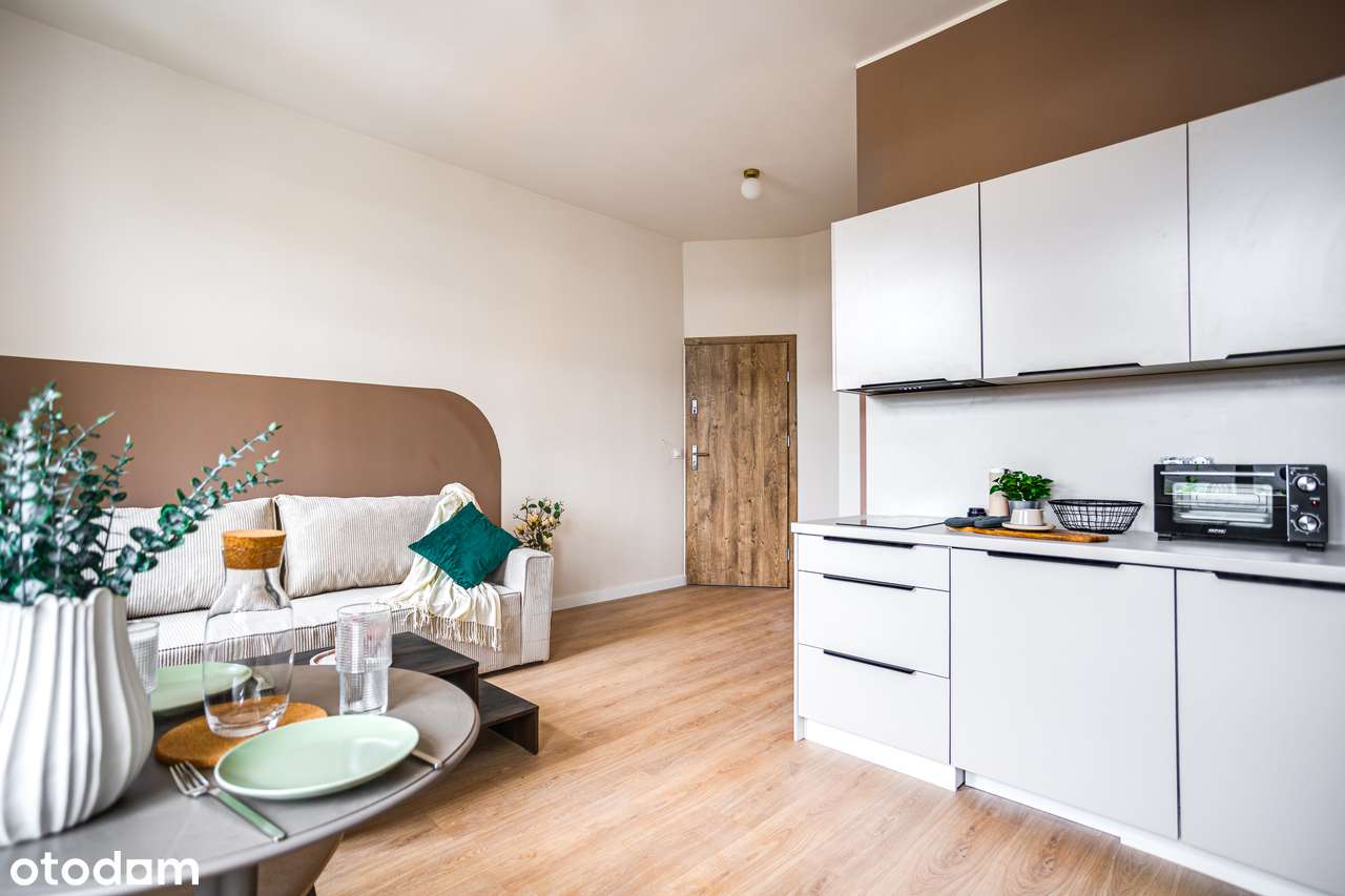 Duża kawalerka 23 m2 | Rynek Łazarski | Pet Friendly | AGD ze zmywarką - Pełny obrazek: 4/7