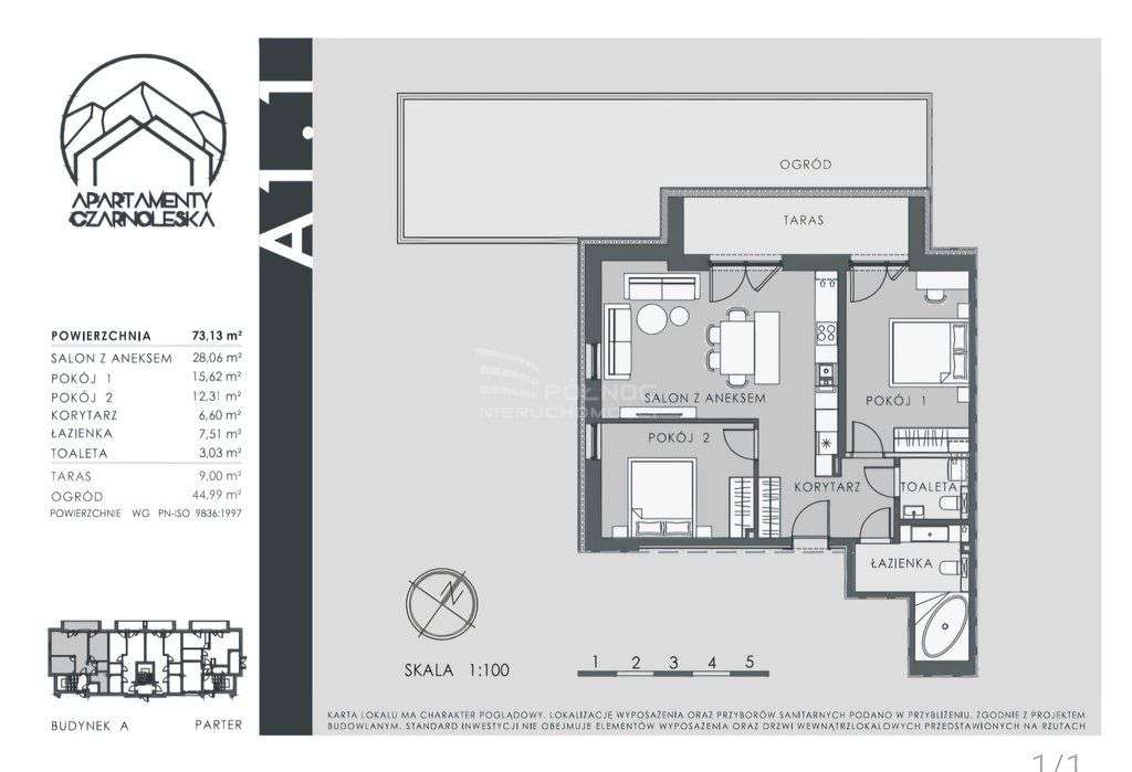 Apartament 3 pok - z Tarasem i Ogródkiem - Pełny obrazek: 4/15