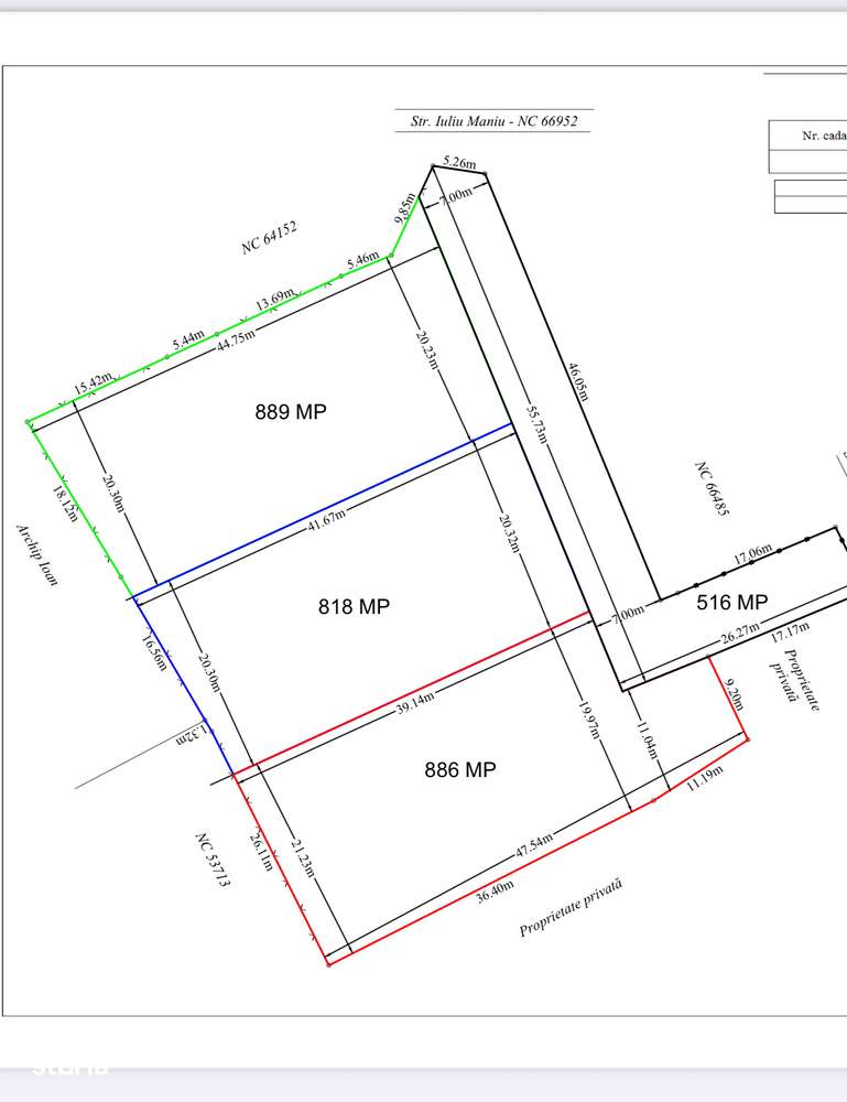 Teren  intravilan pt casa Iuliu Maniu - Imagine principală: 1/1