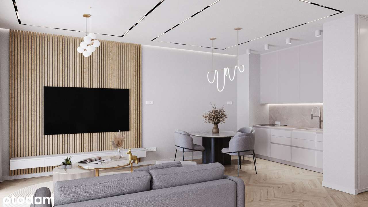 M44 | Apartament z dwiema sypialniami z możliwością dowolnej aranżacji - Pełny obrazek: 2/11