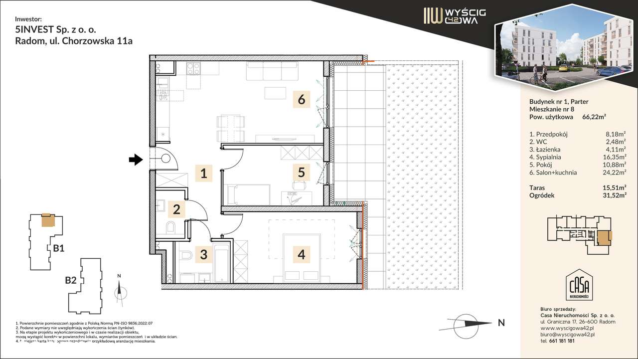 Wyścigowa 42 | mieszkanie 3-pok. | 8 - Pełny obrazek: 2/7