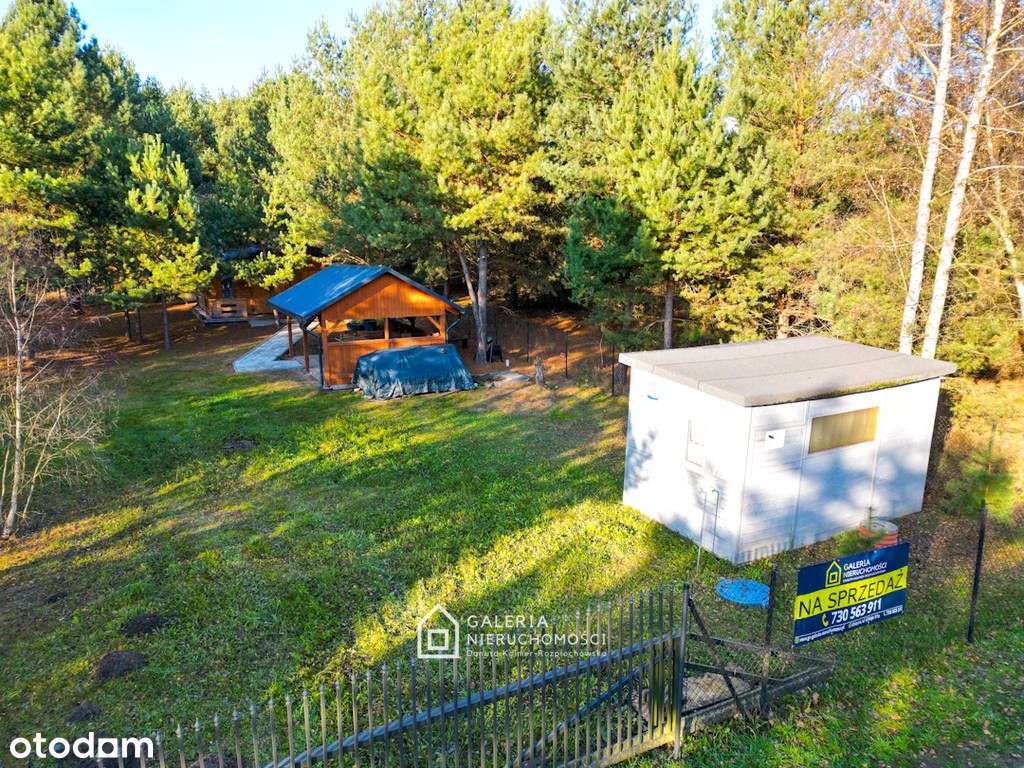 Działka budowlana z zabudową rekreacyjną Wymysłowo-15