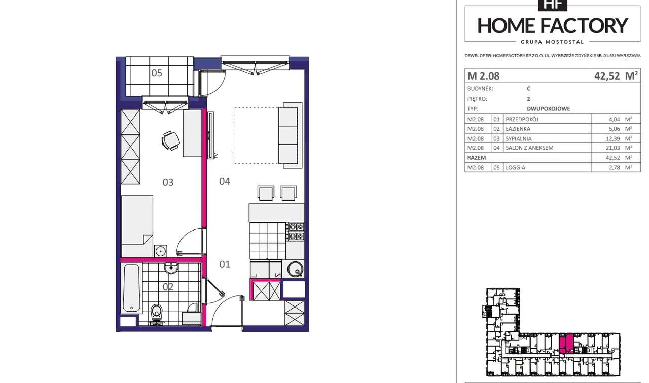 Okazja. Nowe 2 pokoje z garderobą, Jagiellońska, blisko Natura2000-3
