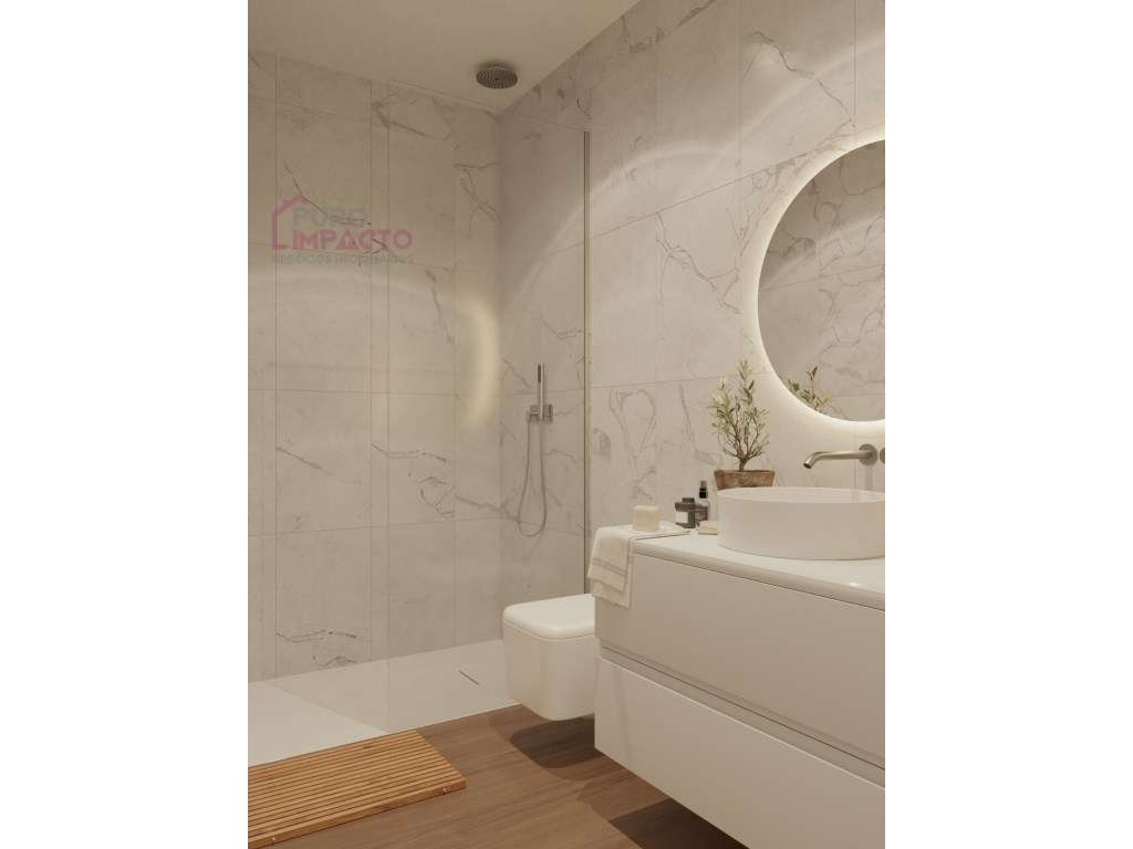 NOVO T3 1º andar Sul/Poente com varanda e vista mar em Espinho-8