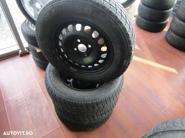 SET JANTE OTEL 14'' CU ANVELOPE DE IARNA 185/70R14 OPEL CORSA C,D SI MERIVA - 3