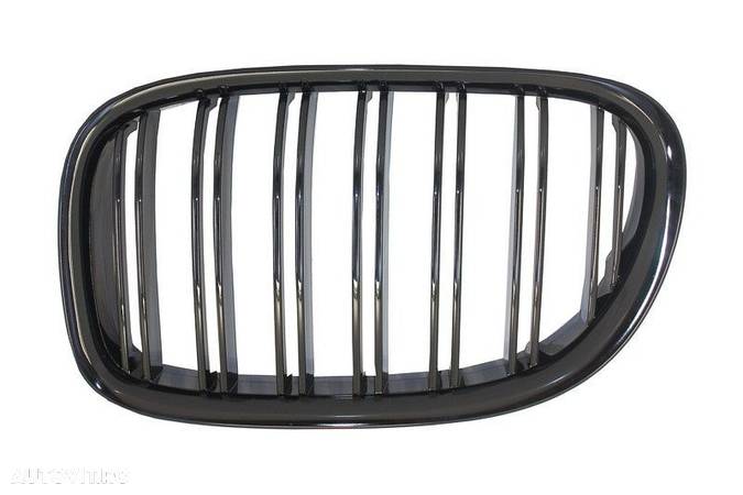 Grile Duble BMW F01 F02 seria7 (2008-2013) NEGRE LUCIOS *** CALITATE - 3