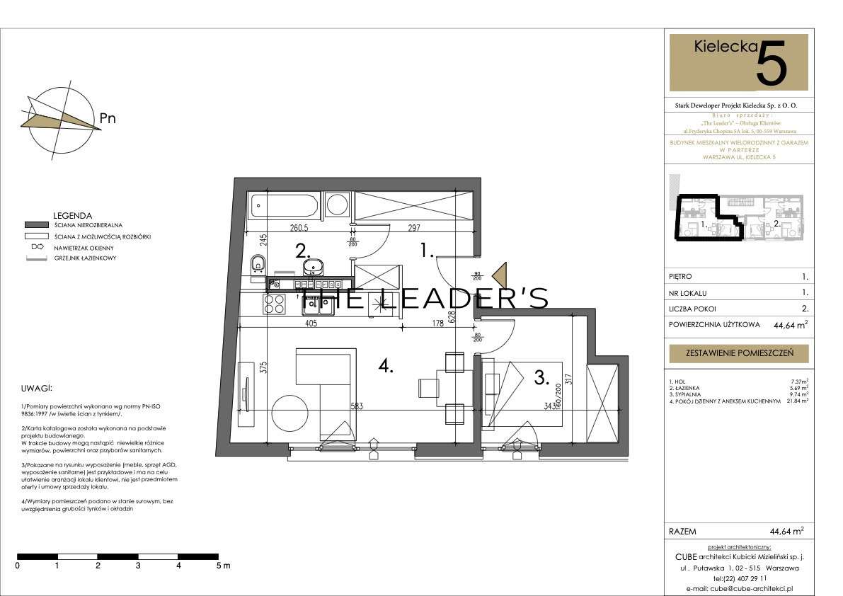Nowoczesne 2 pokoje w sercu Starego Mokotowa-6
