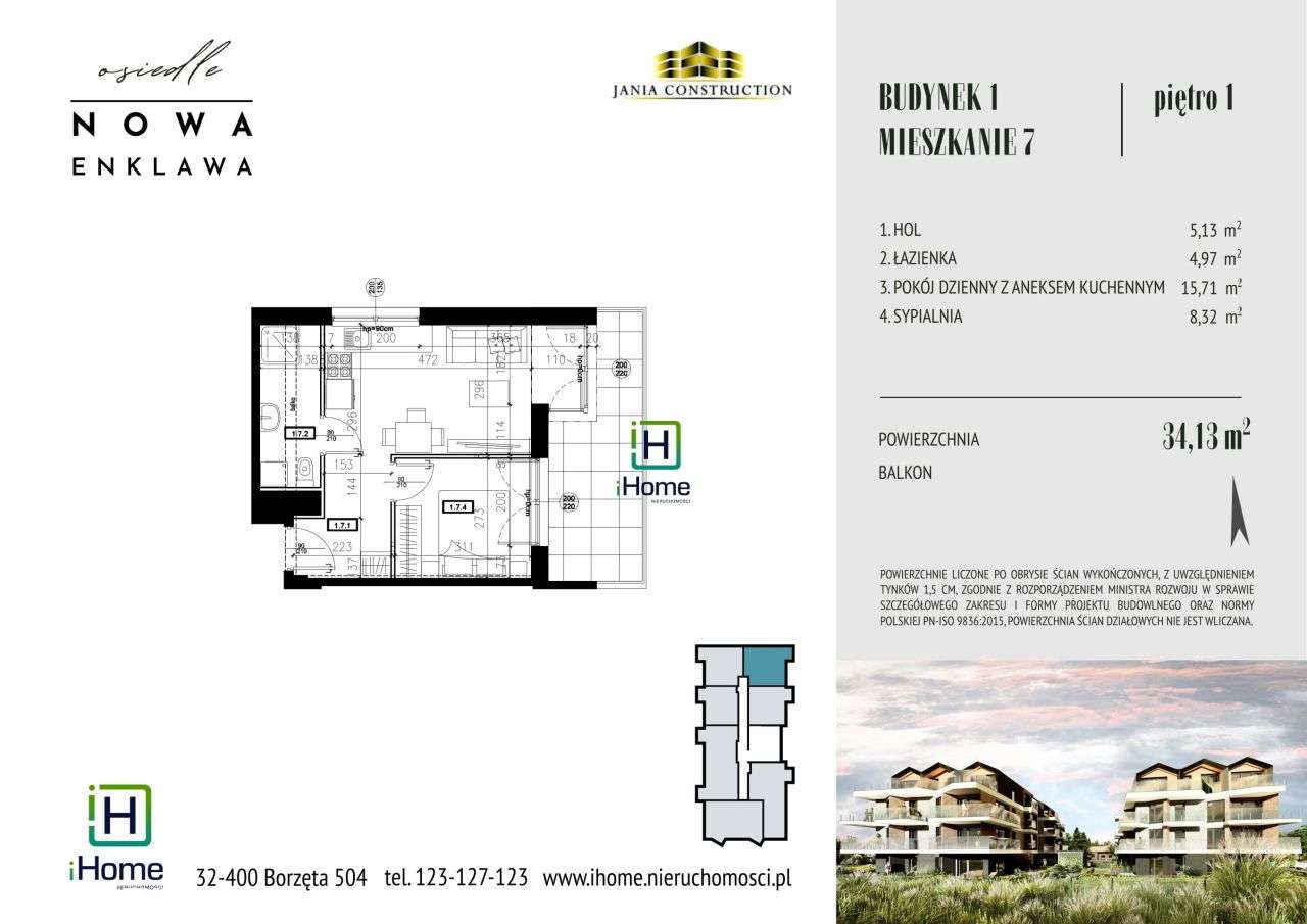 2-pok. mieszkanie w Dobczycach–zarezerwuj już dziś - Pełny obrazek: 5/5