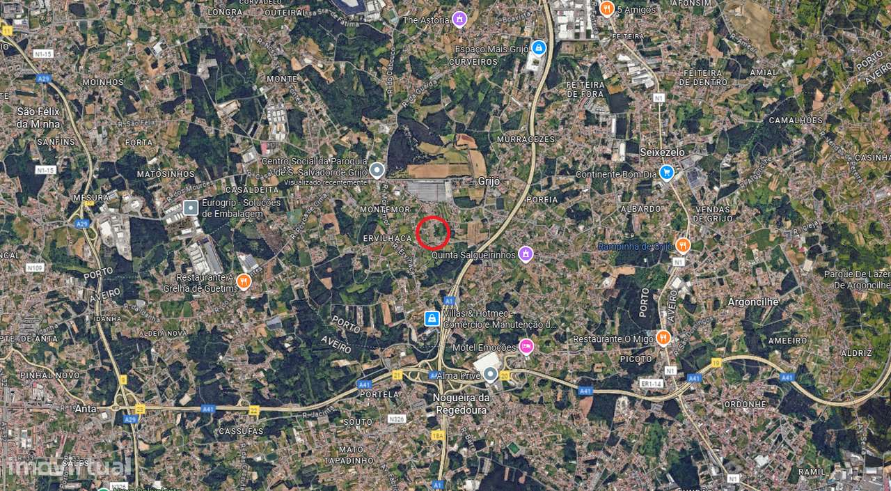 Terreno para construção, completamente plano, localizado em Grijó. - Grande imagem: 5/6