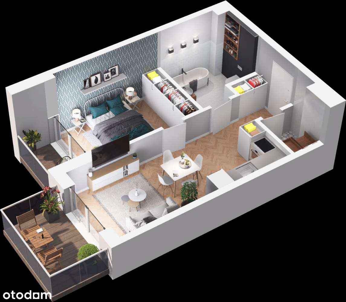 Pruszcz Park E - B.22 mieszkanie 40,10 m2 I piętro - Pełny obrazek: 3/20