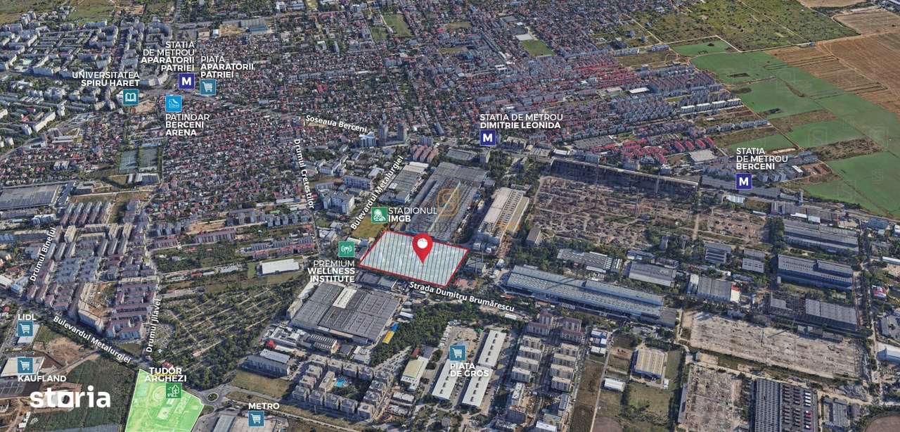 Oportunitate investitie – Teren 50.561 mp, pozitie premium, sector 4 - Imagine principală: 5/12