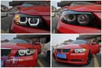 Faruri Halogen U-Led 3D BMW Seria 3 E90 Limuzina E91 Touring (03.2005-08.2008) LHD Negru - 2