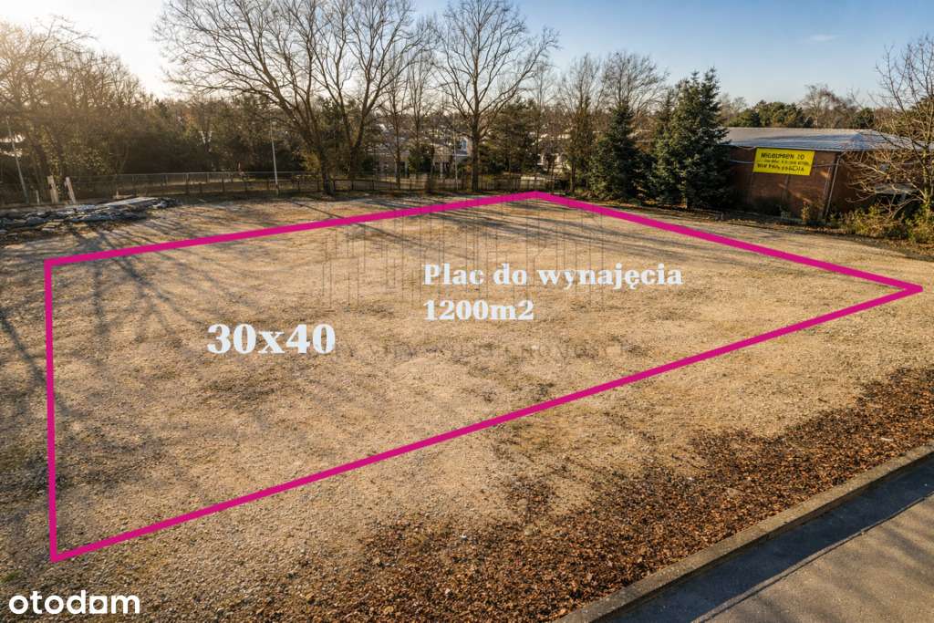 Plac do wynajęcia 1200 m² komis samochodowy/usługi