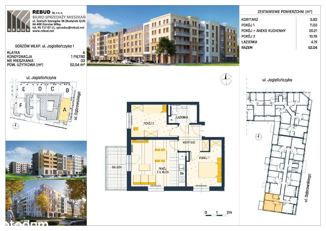 Jagiellończyka | Mieszkanie 1/3 - Pełny obrazek: 2/7