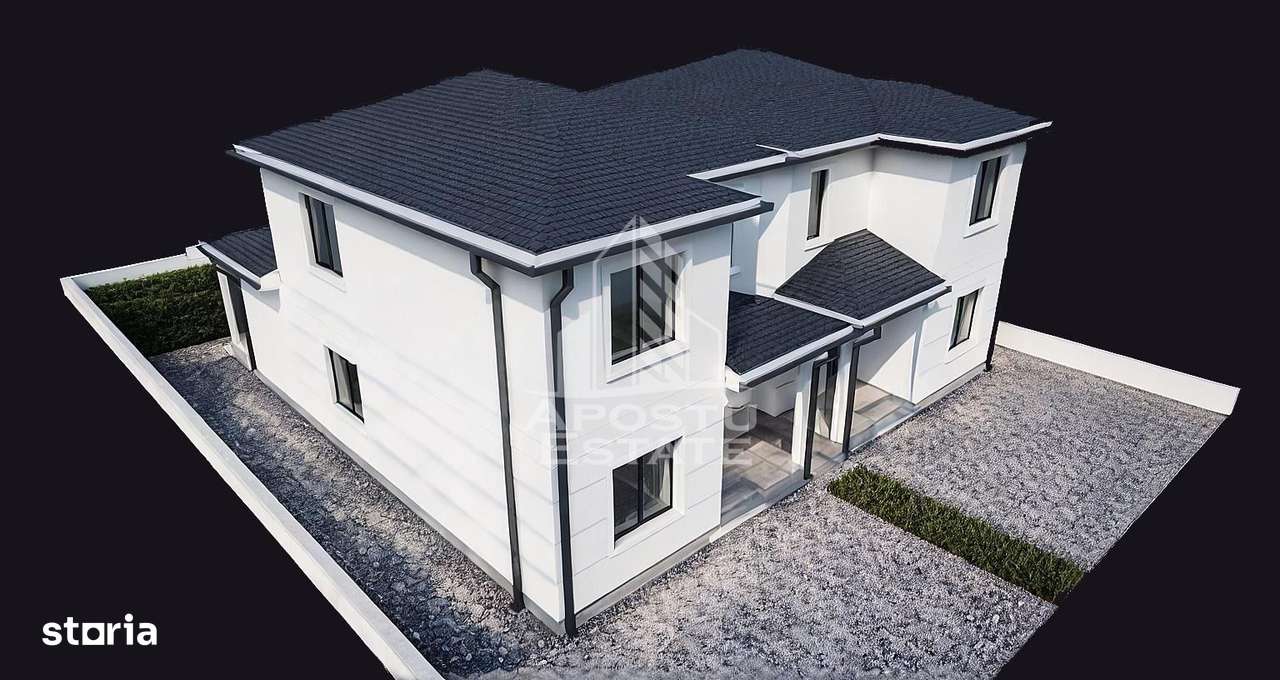 Duplex cu 4 camere, P+E, despartit prin camera tehnica, in Giarmata - Imagine principală: 5/9