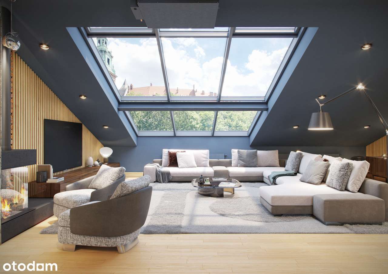 UNIKATOWY PENTHOUSE tuż przy WAWELU z panoramicznym tarasem na dachu-10