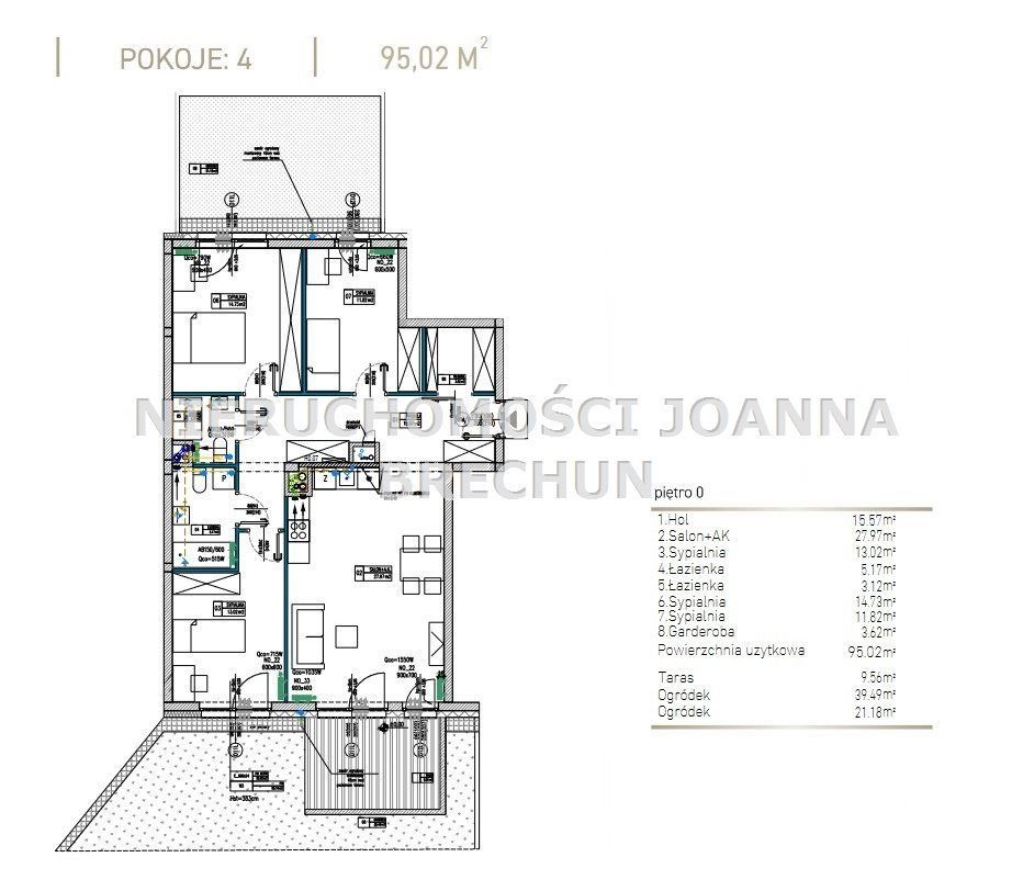 Mieszkanie, 95 m², Wrocław