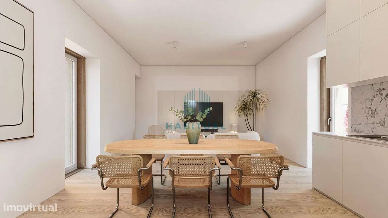 MORADIA GEMINADA T3 COM VISTA MAR E GARAGEM NA AREOSA - Grande imagem: 2/11