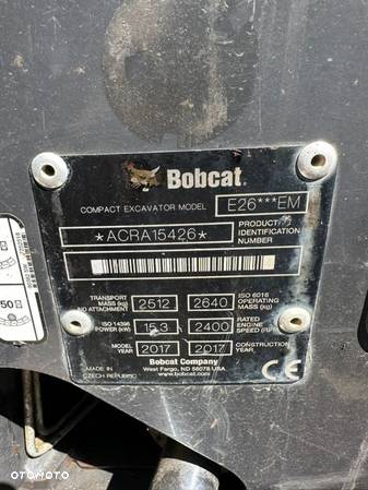 Bobcat E26 - 20