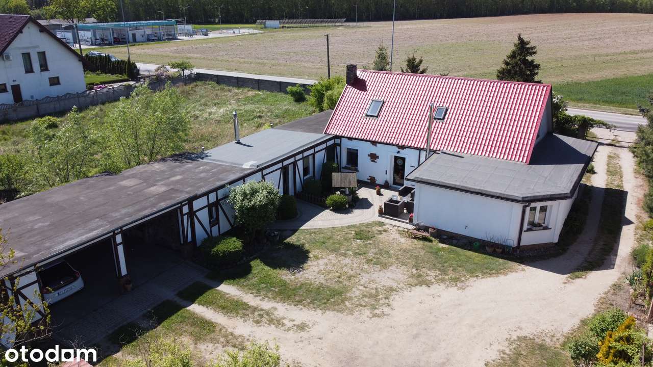 Duży dom parterowy + poddasze | Budynek gospodarczy, duża działka-11