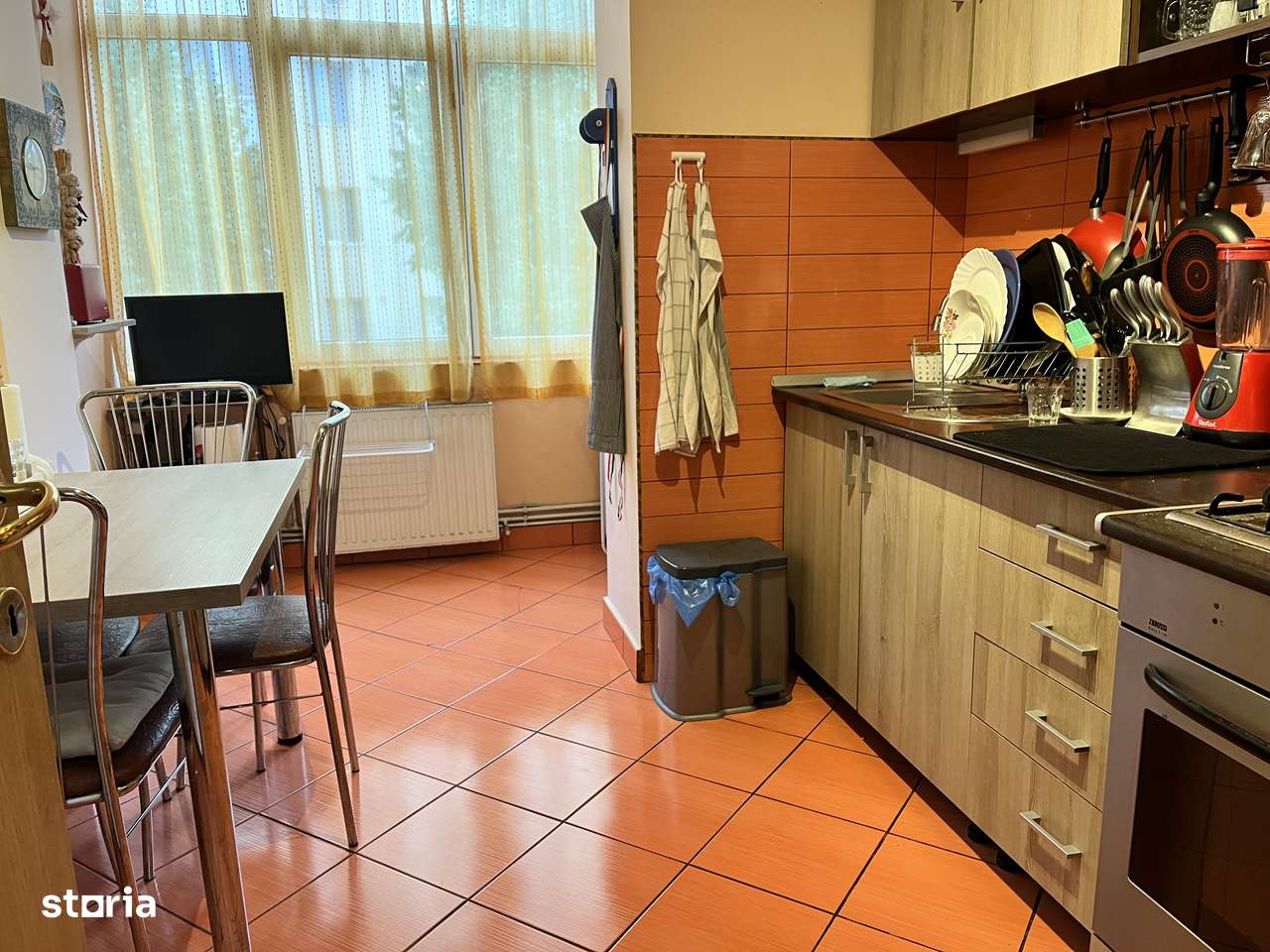 Comision 0%. Ap. 3 camere, mobilat, utilat, parcare, aer conditionat.-5