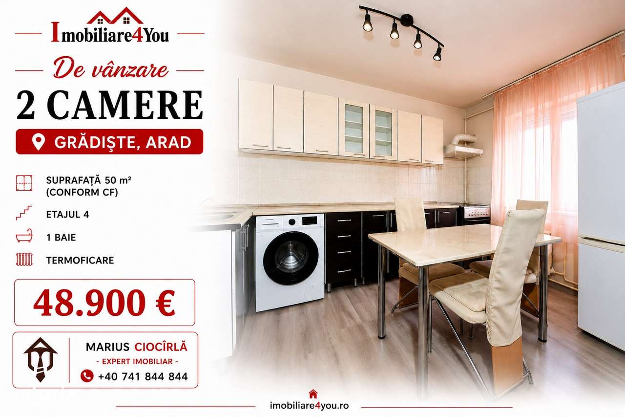 Apartament 2 camere, mobilat și utilat | Grădiște