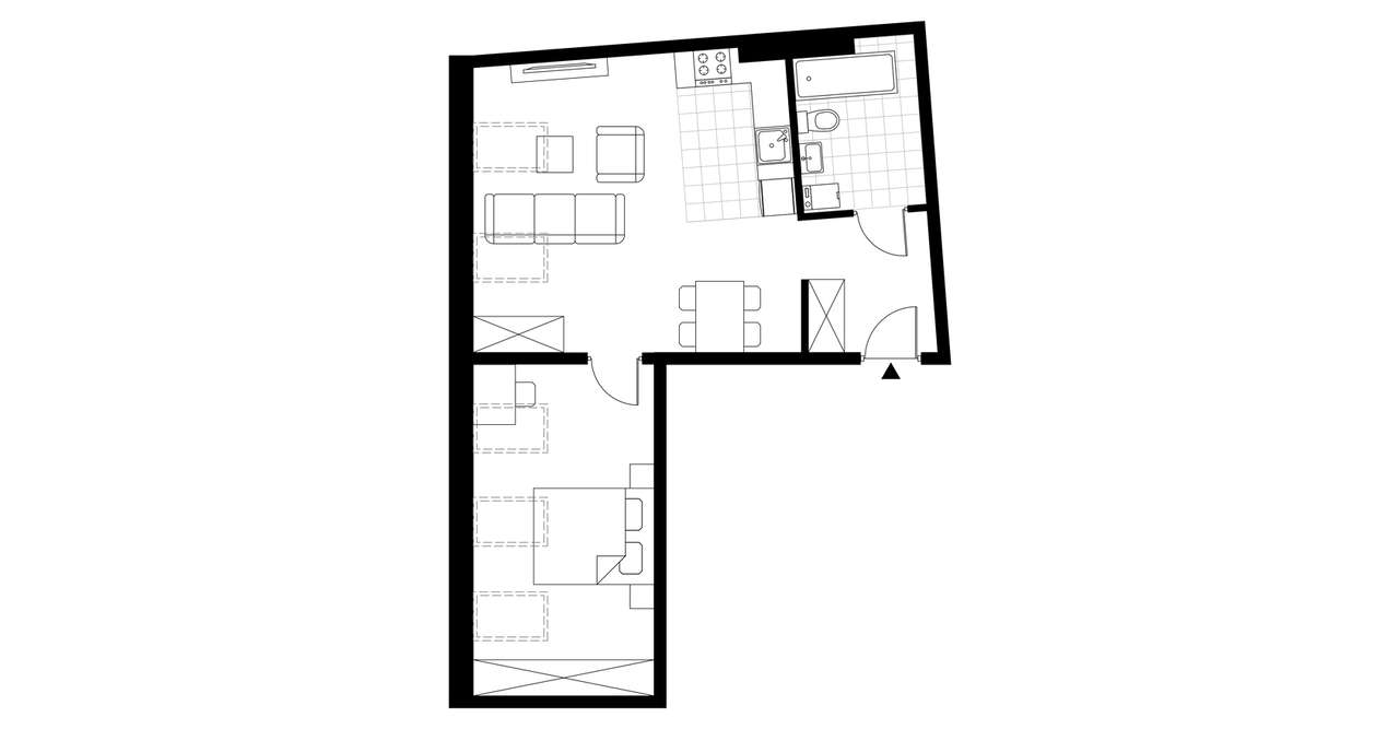 2-pokojowe mieszkanie 50m2 Bez Pośredników - Pełny obrazek: 4/9