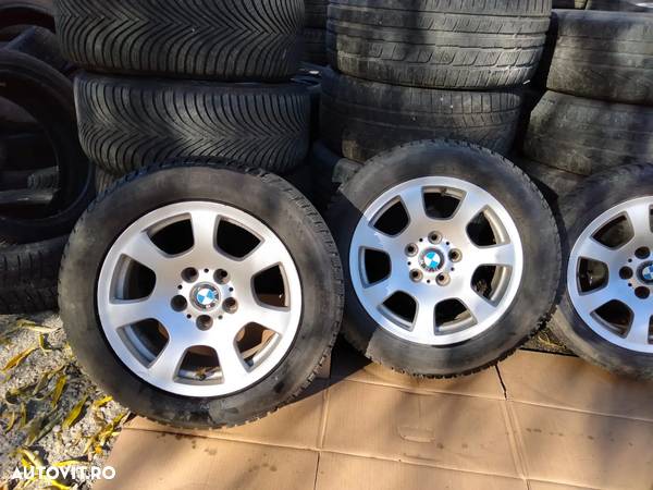 Set jante aliaj R16 IS 20 7JX16H2 5X120 6762000 BMW SERIA 5 E60 E61 + anvelope iarna 215/55 R16 - 3