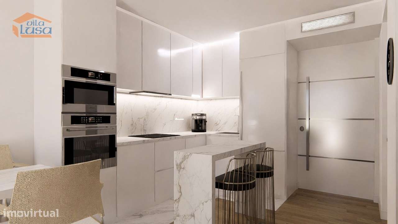 Apartamento T1 Novo com garagem em Vilar de Paraiso, Vila Nova de Gaia - Grande imagem: 5/30