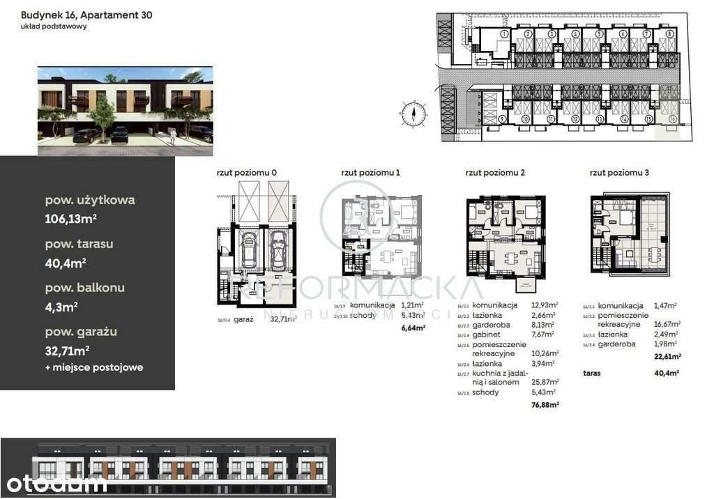Gotowy/Apartament/ taras - 40m2/garaż - 33 m2-1