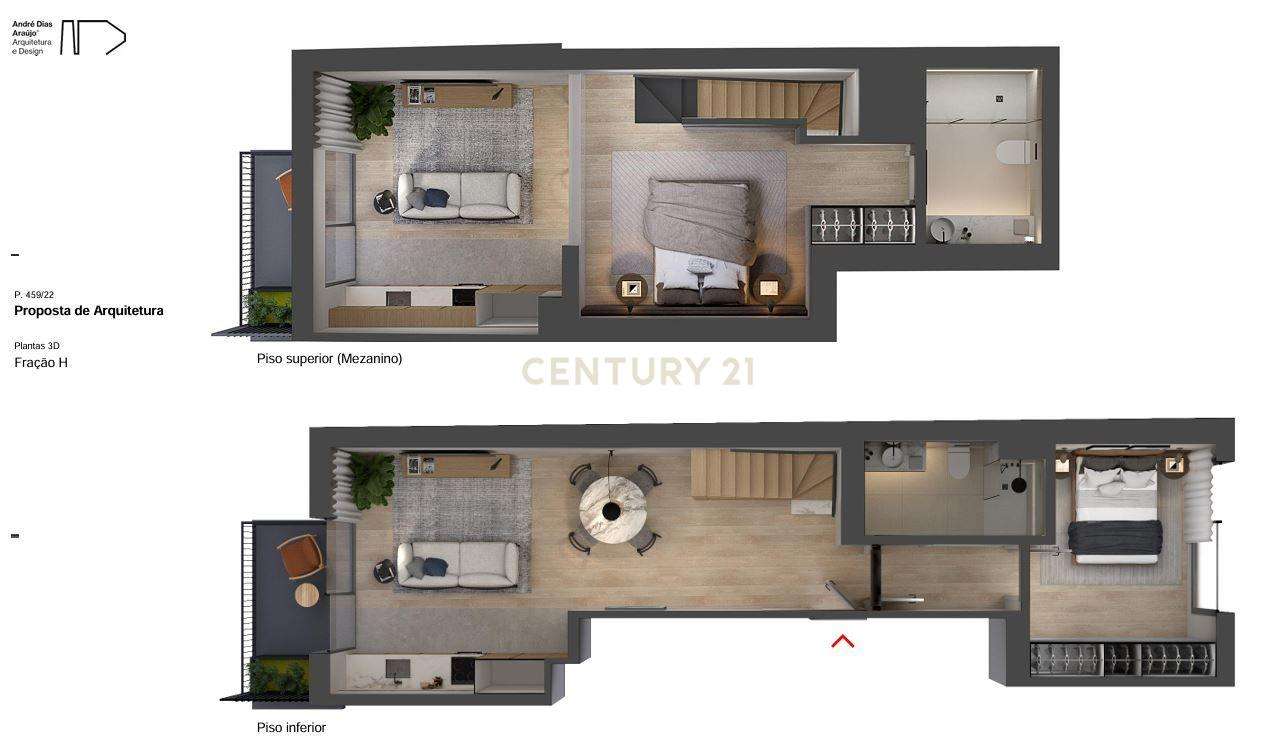 Apartamento T1+1 Duplex com Vista para a Cidade em Vila Nova de Gaia |-21