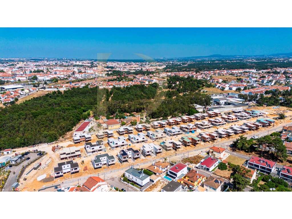 Moradia geminada nova T4 com garagem, piscina e terraço em Foros de...-33