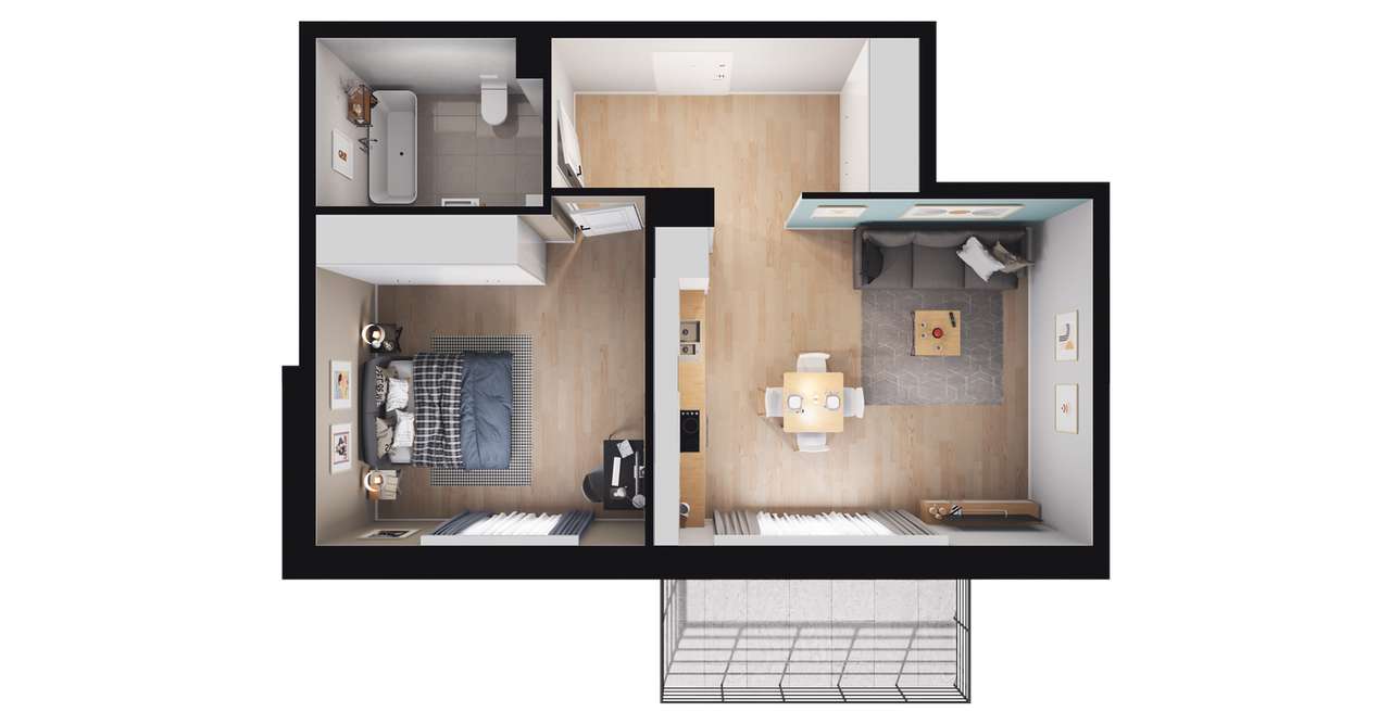 ul. Stawowa | mieszkanie 2-pok. | 2.5 - Pełny obrazek: 3/9