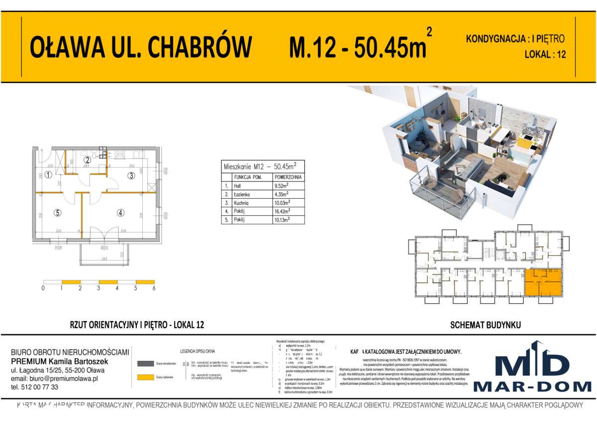 Mieszkanie 2 pokoje ul. Chabrów Oława-2