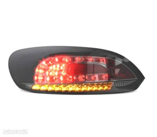 FAROLINS TRASEIROS LED PARA VOLKSWAGEN VW SCIROCCO 08-14 PRETO ESCURECIDO - 2