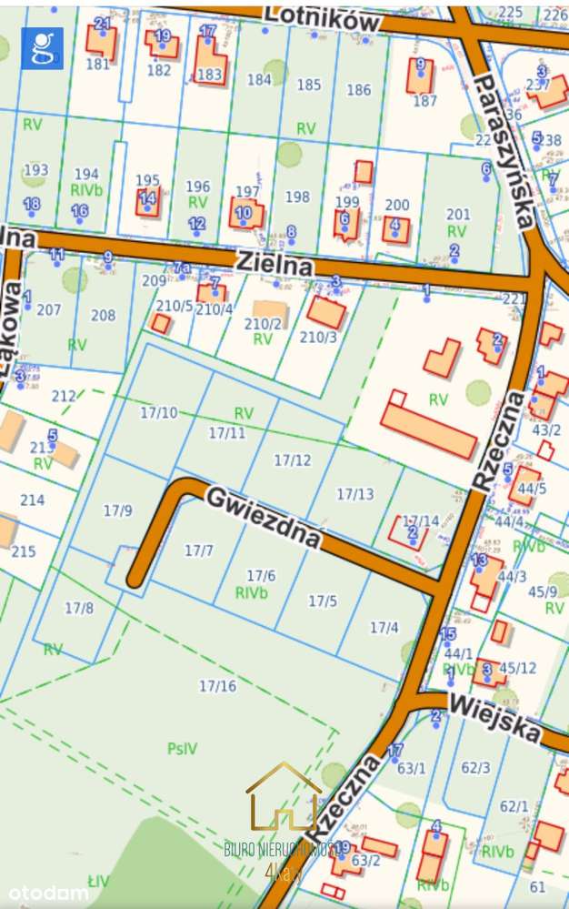 Działka 1172 m² z Wz– Bożepole Małe, ul. Gwiezdna-18