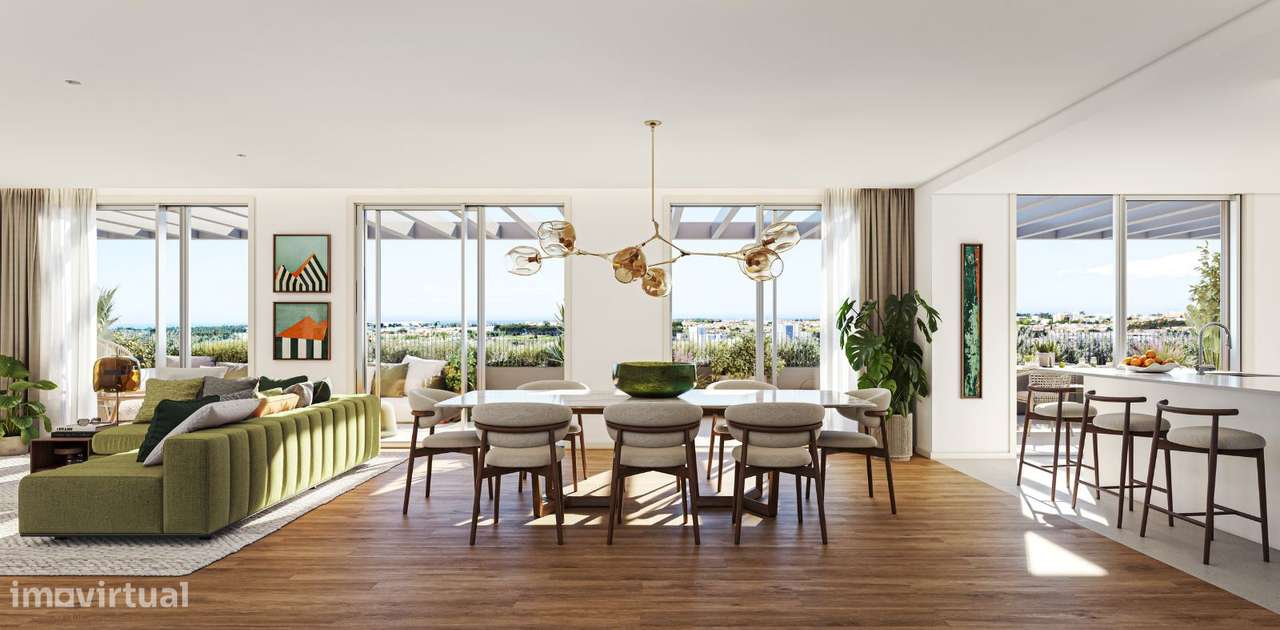 T1 Novo c/ Terraço e Lugar de Garagem no Empreendimento Verde Vale - Grande imagem: 5/23