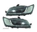 FARÓIS COM LUZ DIURNA LED PARA PEUGEOT 306 97-00 FUNDO PRETO - 3