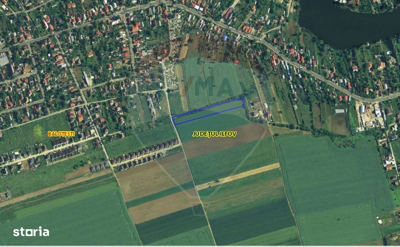 Teren 7,463mp Balotesti / Strada Biserica Sfantul Nicolae - Imagine principală: 2/3