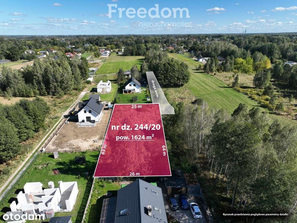 Duża działka niedaleko stacji PKP, mpzp, media