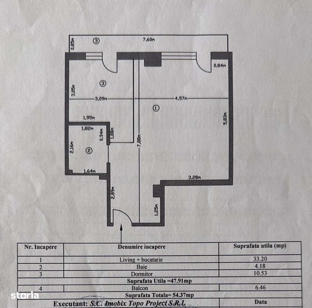 2 camere Prundu etaj3din6 bloc2008 54mp mobilat 92000euro-6