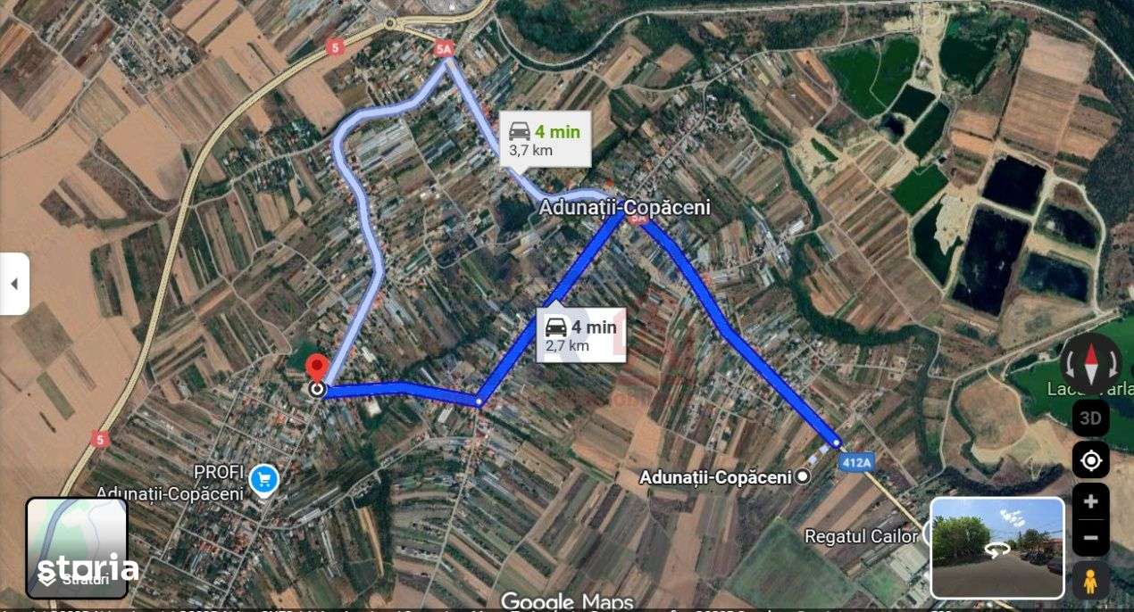 De Vanzare Teren 400 mp cu Autorizatie de contructie  Adunatii Copacen - Imagine principală: 3/13