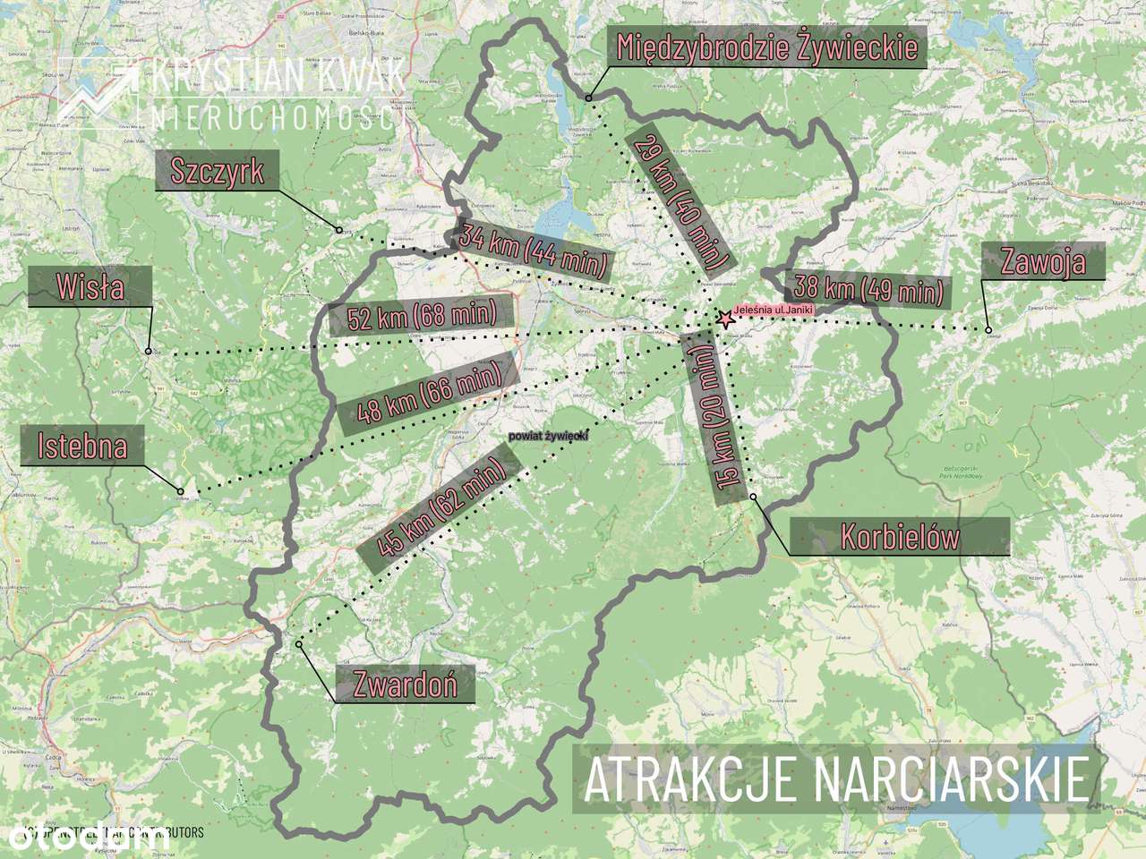 Małe widokowe działki w górach Jeleśnia Janiki-16