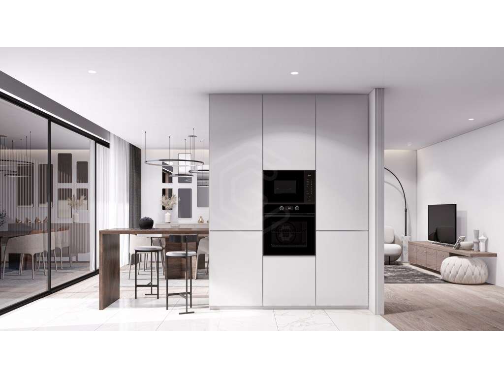 Apartamento T1, com Varanda de 15m2 e um lugar de garagem. - Grande imagem: 3/25