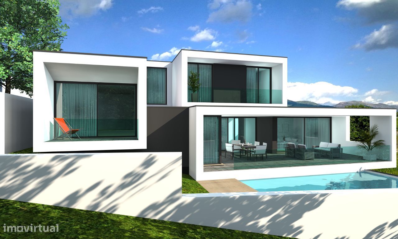 Moradia T3 com arquitetura moderna.