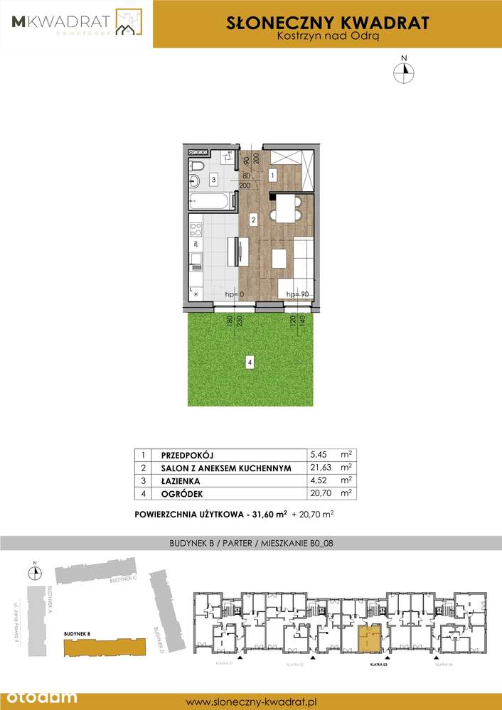 Słoneczny Kwadrat  | mieszkanie 1-pok. | B0_08 - Pełny obrazek: 2/6